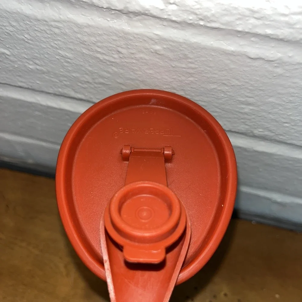 Vintage Tupperware Sweet Saver‎ Syrup Container w/ Red Lid & Pour Spout